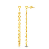 14K Yellow Gold Shoulder Duster Earring